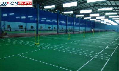 China Green Indoor Synthetic Badminton Court Environmentally Friendly for sale