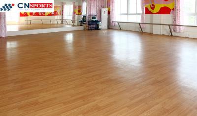 China IAAF PVC Sport Flooring , Dancing Wooden Pvc Floor Mat for sale