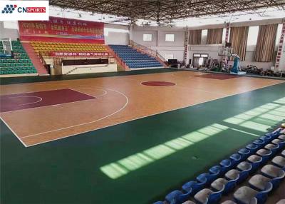China Wooden Texture Outside Basketball Court Flooring Soundproof for sale