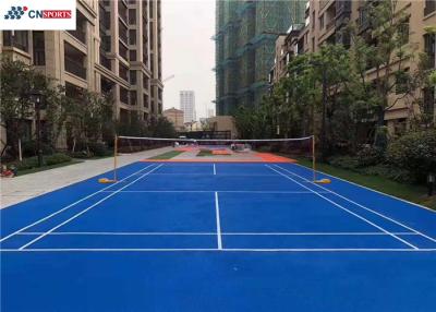 China 138.6Elongation en el suelo del tenis de la PU del silicio de la rotura para la escuela en venta