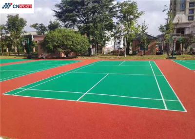 China SPU Outside Basketball Court Flooring , IAAF Backyard Multi Sport Court for sale