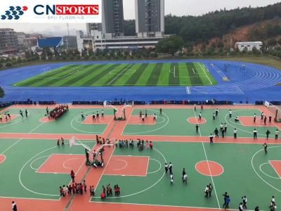 China Sandwich System Tartan Track Professional Outdoor Rubber Running Track for sale