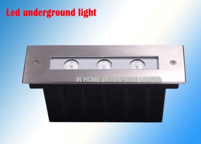 China Single Color Square 3W Led Underground Light  Inground Led Floor Light for sale