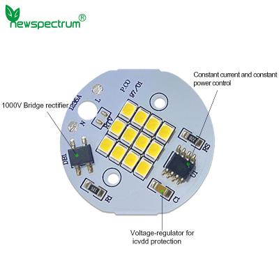 中国 円形は電球のための軽いPCB板AC 240V自然で白いCCT 6000Kを導いた 販売のため