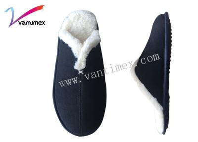 China Size 14 Mens Cotton Slippers For Winter Autumn , Warm Home Slippers for sale