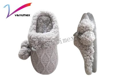 China Home Sweet Little Fluffy Cotton Mop Ladies Bedroom Slippers For Winter for sale