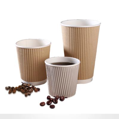 China 330GSM / 350GSM Disposable Paper Tableware Coffee Cups With Lids for sale