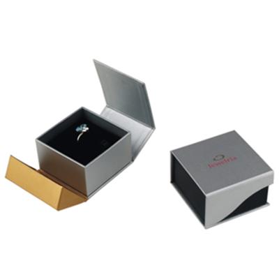 China Velvet Ring Jewelry Packaging Box OEM Cardboard Jewellery Display Boxes for sale