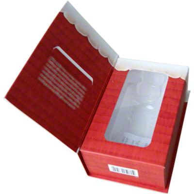 China Printed Book Style Cosmetic Gift Box Packaging With PET Inner for sale