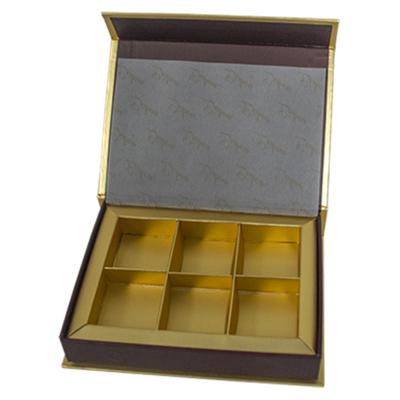 China Gold Metallic Food Gift Box Packaging Flip Top Paper Chocolate Box for sale
