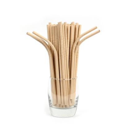 China Brown Paper Drinking Straws Bendable Eco Friendly BRC GMP Certification for sale