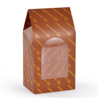 China Bolsa de papel reciclada del chocolate de la categoría alimenticia que lleva y que comercializa en venta