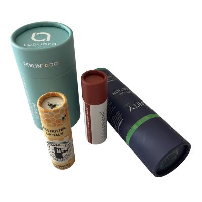 China Custom C1S C2S Round Paper Tube Box offset printing With Rolled Edge for sale