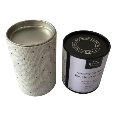 China OEM ODM Paper Cans Packaging Cylinder Gift Boxes With Outer Roll Cover for sale