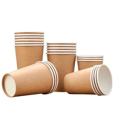 China SGS Disposable Paper Tableware 185gsm 15g PE Paper Board Biodegradable Coffee Cup for sale
