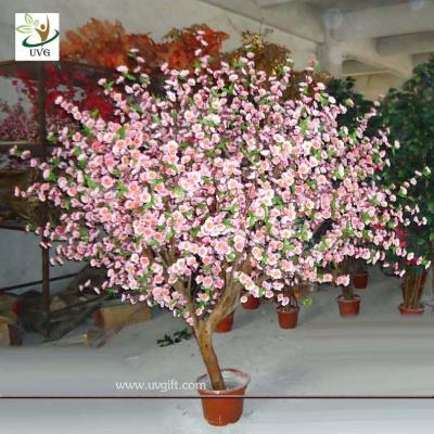 China UVG CHR041 Pink Cherry Blossom Wooden Tree Decoration Table top trees for sale