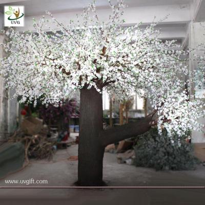 China UVG large artificial decorative tree white wedding trees with cherry flower for event planner CHR044 for sale