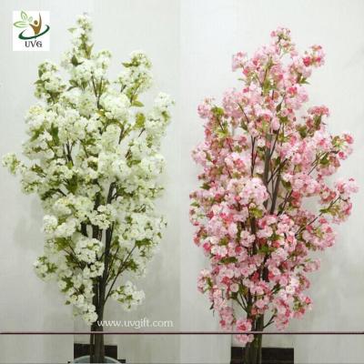 China UVG CHR089 Artificial white cherry blossom trees small bonsai Wedding Centerpieces for sale