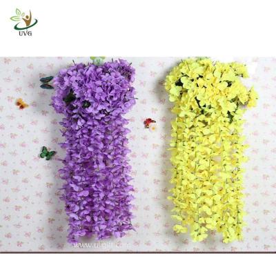 China UVG Artificial Flower Arrangements Christmas Wreath Plastic Wisteria Blossom for Party for sale