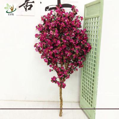 China UVG Festive Wreaths Latex Flower Arrangements Rose Color Artificial Cherry Tree Branches for sale