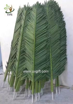 China UVG 2 meters wholesale material uv artificial palm leaves for park decoration PTR041 for sale
