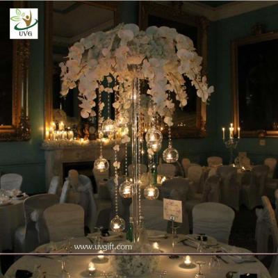 China UVG event party supplier 5ft wedding decoration table centerpiece in artificial orchids for sale