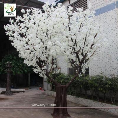 China UVG CHR137 cherry blossom tree price with white fake sakura branches for weddings and events for sale