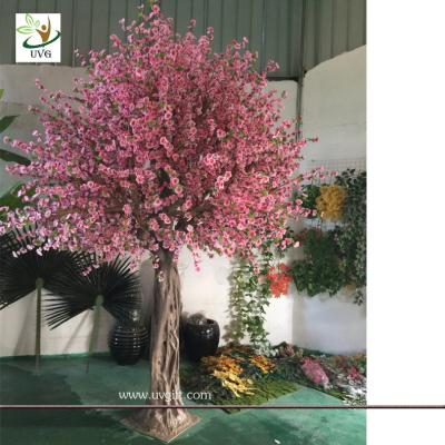 China UVG CHR150 Beach wedding use tall artificial trees in peach blossom branch and cherry flowers for uk theme decoration for sale