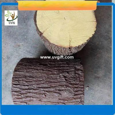 China UVG realistic china fir stool model GRC fiberglass fake tree stump for park decoration CHR151 for sale