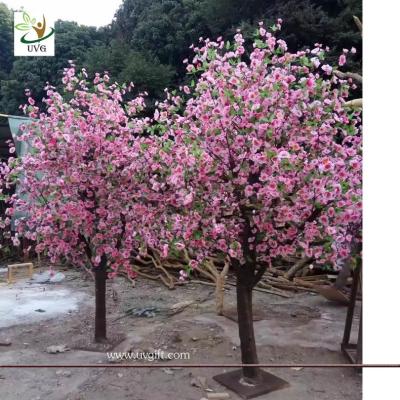 China UVG table centerpieces pink peach blossom small artificial tree for wedding photograph background decoration CHR158 for sale