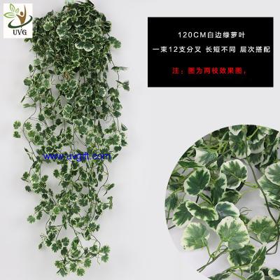 China UVG home garden use 120cm long fake vine plants artificial ivy with silk leaves for wall decoration AHP01 for sale