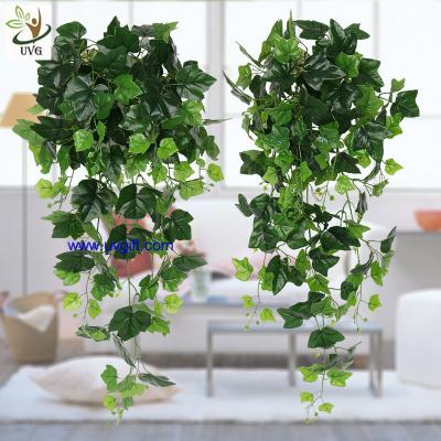 China UVG interior decoration 1 meter green hanging faux ivy with plastic vine leaves for sale CHP01 for sale