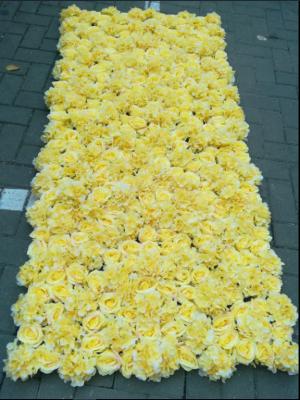 China UVG wedding decoration wholesale gridding artificial flower wall for stage backdrop decoration CHR1147 for sale
