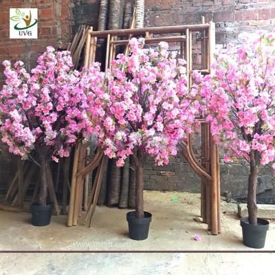 China UVG fake cherry blossom decorative artificial wooden tree for top table landscaping CHR164 for sale