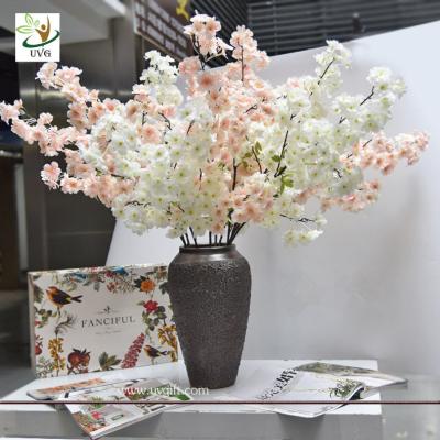 China UVG china supplier silk cherry blossom tree branch decor for wedding vase use CHR167 for sale