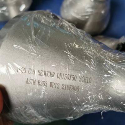 China DN200 X 50 SCH10S Titanium Alloy Pipe Fittings Reducer ASTM B363 WPT2 Concentric Reducer for sale