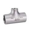 China Asme b16.9 schedule 40 steel pipe fittings tee pipe reducing tee stainless steel dn100 equal tee 304 for sale