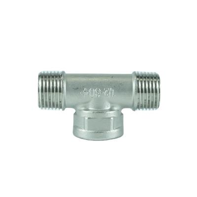 China ss304 ss316 Male Female pipe fitting tees forging female thread bsp reducer tee for sale