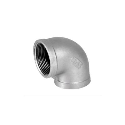 China Stainless Steel Elbow 2 Inch Ss 304 Ss316 Npt Bspt Female Threaded 90 Degree Elbow for sale