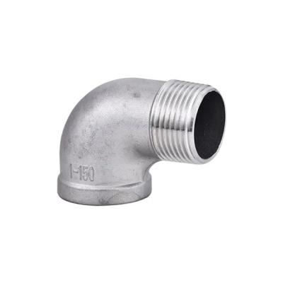 Китай 304 316L Stainless Steel Pipe Fitting 90 Degree Forging Female And Male Connection Thread Bsp Elbow продается