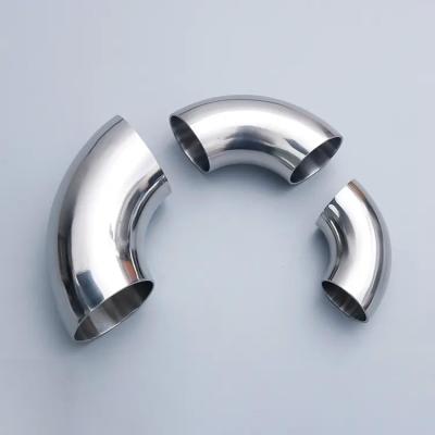 中国 Butt Weld Fittings Stainless Steel Sanitary Pipe Fitting Male Elbow 1/4 Bsp  X 8 Mm Od Pipe Bending Pipes 販売のため