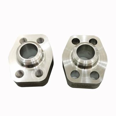 China 316lL SAE Flange Counter Weld Flange ISO 6161 ISO 6162 Stainless Steel Hydraulic Flange Square Te koop