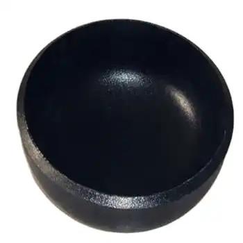 China ASME B16.9 A234 SCH 40 STD large metal half sphere CARBON STEEL PIPE FITTING END CAP SEAMLESS caps for sale