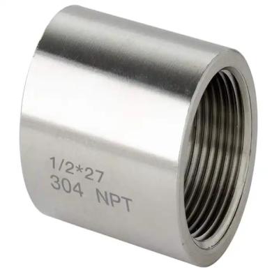 China Class 3000 Npt Forged-Steel-Pipe Fittings Forged 1 2 3 4 Inch Stainless Steel Carbon Steel Alloy Coupling for sale