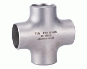 China Stainless Steel 304/316 Butting Weld Cross Steamless Equal Pipe Fitting for sale