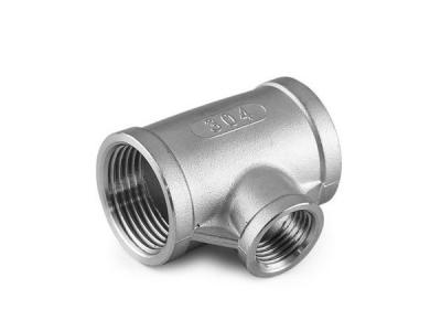 Chine Threaded Fittings Reducing Unequal Tee 8'' SCH30 Stainless steel Pipe Fittings Forged FIttings à vendre