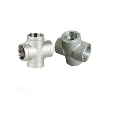 China ASME B16.9 316H Stainless Steel Pipe Butt Weld Fittings Cross Tee DN15-DN1200 for sale