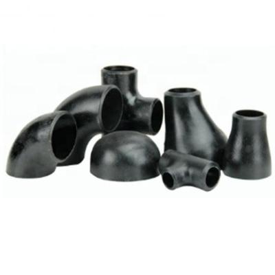 China Black Sch40 Butt Welded Elbow Carbon Steel Pipe Fittings for sale