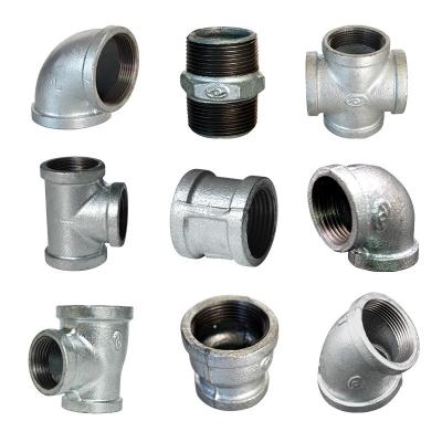 China Malleable Iron Fire Fighting Pipe Fitting Grooved 90 Degree Elbow Thread Connection Pipe Fitting for sale
