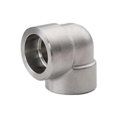 China 90 Degree Super Duplex Stainless Steel Forged Elbow 3000LB DN25 UNS S32750 for sale